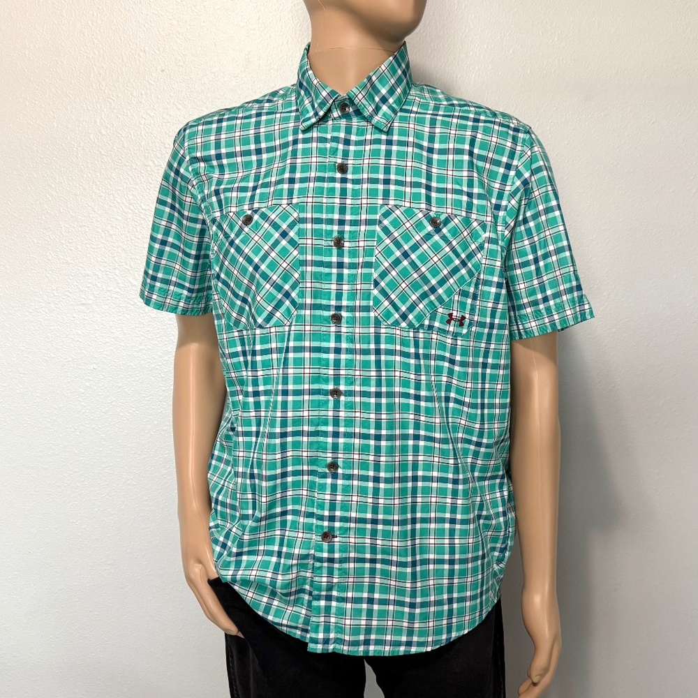 UNDER ARMOUR Men’s Heatgear Button-Down Shirt (Size M)